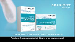 Granions Décontractant Musculaire  Publicité téléTV [upl. by Annaitsirk655]