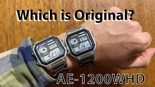 Casio AE1200WHD The Ultimate Real vs Fake Comparison [upl. by Llerej522]