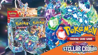 Pokémon TCG Stellar Crown Booster Box Opening [upl. by Ahsemat]