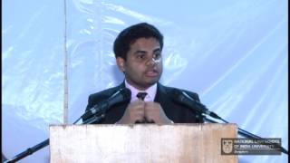 Jeydev CS  Xth Student Bar Debate NLSIU Bangalore [upl. by Yadroc]