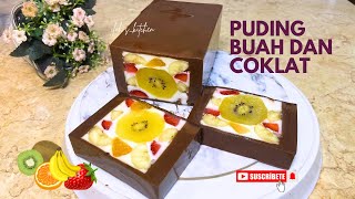 Puding Cantik dari Buah  Susu dan Coklat … Resep Puding Buah dan Coklat [upl. by Leanne]