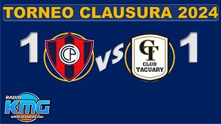 CERRO PORTEÑO VS TACUARY TORNEO CLAUSURA PARAGUAY FECHA 18 [upl. by Rodina]