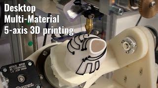 MultiMaterial 5axis 3D printing with Open5x  E3D Toolchanger [upl. by Pesvoh519]