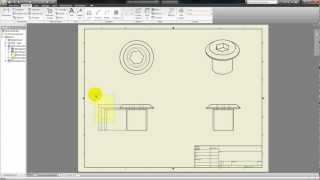 Autodesk Inventor Tutorial 31 Dimensioning in DWGs [upl. by Anaejer615]