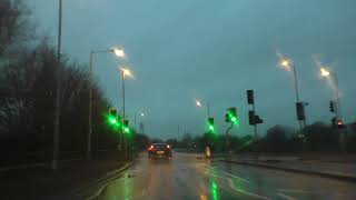 Driving On Temeside Way Hams Way Grove Way Bromyard Road amp Tudor Way Worcester England [upl. by Isadora858]