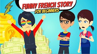 Rich Boy vs Wise Kids  Funny French Short Story for Beginners [upl. by Alemac]