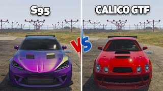 GTA 5 ONLINE  S95 VS CALICO GTF WHICH IS FASTEST  PS5 [upl. by Vasyuta355]