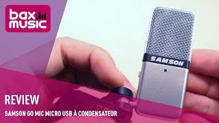 Samson GO Mic micro USB à condensateur  Review [upl. by Lesde]