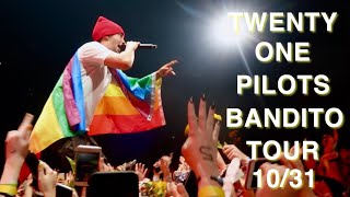 TWENTY ONE PILOTS BANDITO TOUR  103118 Concert Vlog [upl. by Oby599]