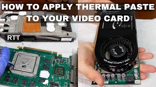 How to Apply Thermal Paste to your Graphics Card  10c Drop [upl. by Nojid684]