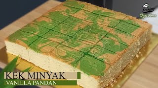 Kek Minyak Vanilla Pandan Moist Super Sedap [upl. by Aztilay]