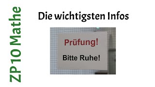 Infos zur Matheprüfung  Zentrale Prüfungen 10 NRW [upl. by Annawat139]