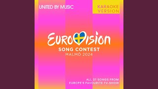 Before The Party’s Over Eurovision 2024  Belgium  Karaoke [upl. by Stanwinn]