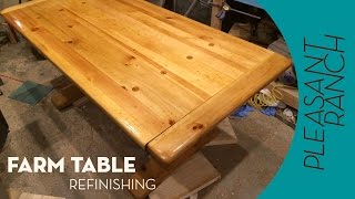 Farm Table Refinish [upl. by Annaeerb]