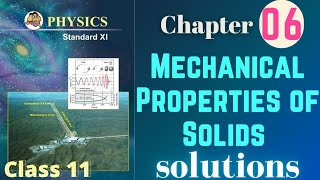 Mechanical Properties of solids class 11 physics chapter 6 exercise solutions  numericals [upl. by Elak312]