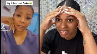 Client had CRABS Horror Wax Story Time Waxer Reaction Video [upl. by Diandre651]