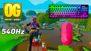 SteelSeries Apex Pro TKL ASMR 😴 Fortnite OG Solo Gameplay 🏆 Satisfying Keyboard Fortnite 360 FPS 4K [upl. by Ecylla]