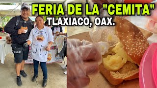 Probando la famosa “CEMITA CON GELATINA” en la Feria de la Cemita en Tlaxiaco Oaxaca [upl. by Jasen929]