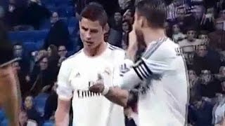 Cristiano Ronaldo amp Sergio Ramos Free Kick Dispute English Sub [upl. by Ayotahc]