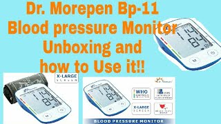 Dr Morepen Bp11 Blood pressure Monitor Unboxing Comparison and how to Use it [upl. by Atin]