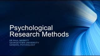 Psychological Research Methods [upl. by Notxam]