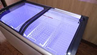 Classic Chest Display Freezer With SingleCurve Glass Top [upl. by Aihseyt]