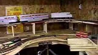 Great Trains Superliner Cars amp F40PH Indoor G scale [upl. by Yenittirb968]