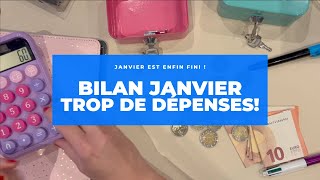 BILAN janvier  PLANIFICATION  SYSTÈME DES ENVELOPPES  BILAN DES EPARGNES [upl. by Row]