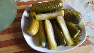 Малосольные огурцы за 2 дня Хрустящие огурцы Lightly salted cucumbers for 2 days [upl. by Valenba]