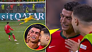 Ronaldo CRIED After Losing The Penalty 😬 [upl. by Eelydnarb]