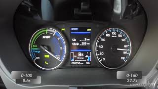 2019 Mitsubishi Outlander PHEV Acceleration 0100160kmh 80120kmh [upl. by Doelling]