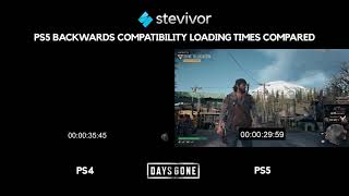 PS5 vs PS4 Pro Days Gone loading times compared  Stevivor [upl. by Eireva30]