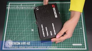 DATAKOM AVR40 Automatic voltage regulator for generator alternators [upl. by Harutak763]