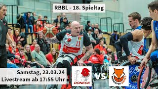 18 Spieltag RBBL Doneck Dolphins Trier  Hannover United [upl. by Ellerrehc]