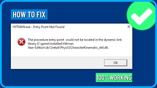 How to Fix Entry Point Not Found Dynamic Link Library in Windows 111087 [upl. by Tnattirb]