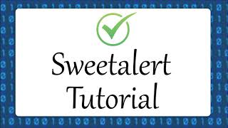 Show AlertSuccess messages using Sweetalert  Sweetalert Tutorial [upl. by Lanam]