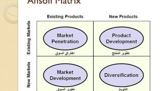 حياتي من علم ادارة الاعمال الحلقة الخامسة Ansoff Matrix مصفوفة انسوف [upl. by Rider180]