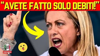 GIORGIA MELONI SMASCHERA LA SINISTRA IN TV quotÈ TUTTA COLPA LOROquot [upl. by Onez]