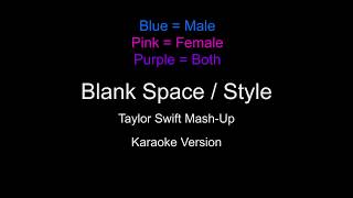 Blank Space  Style Mashup Karaoke [upl. by Milicent451]