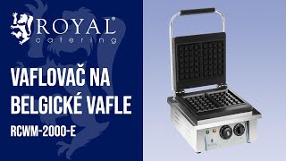 Vaflovač na belgické vafle Royal Catering RCWM2000E  Představení produktu 10010314 [upl. by Tahp]