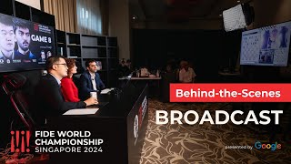 Behind the scenes Broadcast  FIDE World Championship presented by Google [upl. by Newlin]