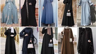 Arabian abaya designs 2024  black abaya designs  burqa designs [upl. by Annam33]