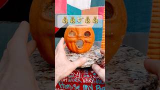 Vintage Orange Gold Paper Mache Halloween Pumpkins vintagehalloween classicdesign jol [upl. by Yhtommit]