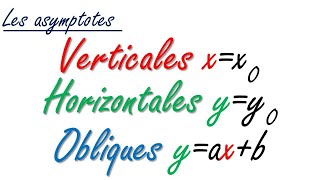 les asymptotes horizontales et verticales et obliques avec des exemples de fonctions [upl. by Reivaz333]