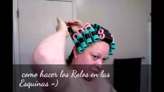 Mi cabello en los rolos My Hair rollers [upl. by Pass]