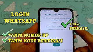 TERBARU Cara Login WA tanpa Nomor HP tanpa Kode Verifikasi  BKD Media Tutorials [upl. by Sire]