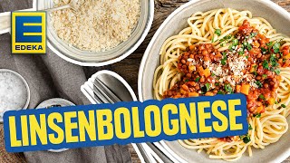 Leckere Linsenbolognese  Einfaches Rezept zum Nachkochen [upl. by Eedak]