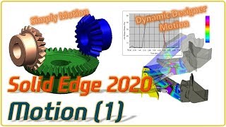 Solid Edge Motion 기구학 해석 동역학 해석 [upl. by Fasto90]