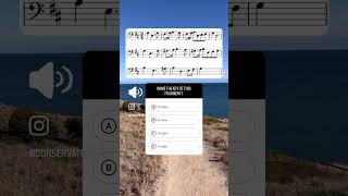 ‼️ Music theory quiz name the key of this fragment musicianship musictheory musictheorylessons [upl. by Onirefez393]