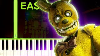 STUCK INSIDE  FNAF SONG  EASY Piano Tutorial [upl. by Oirotciv510]